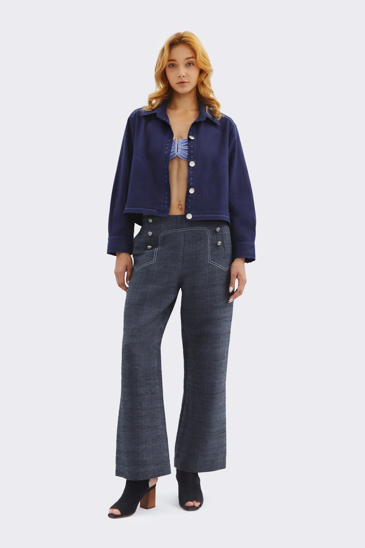Tribal Luxe Linen Jacket