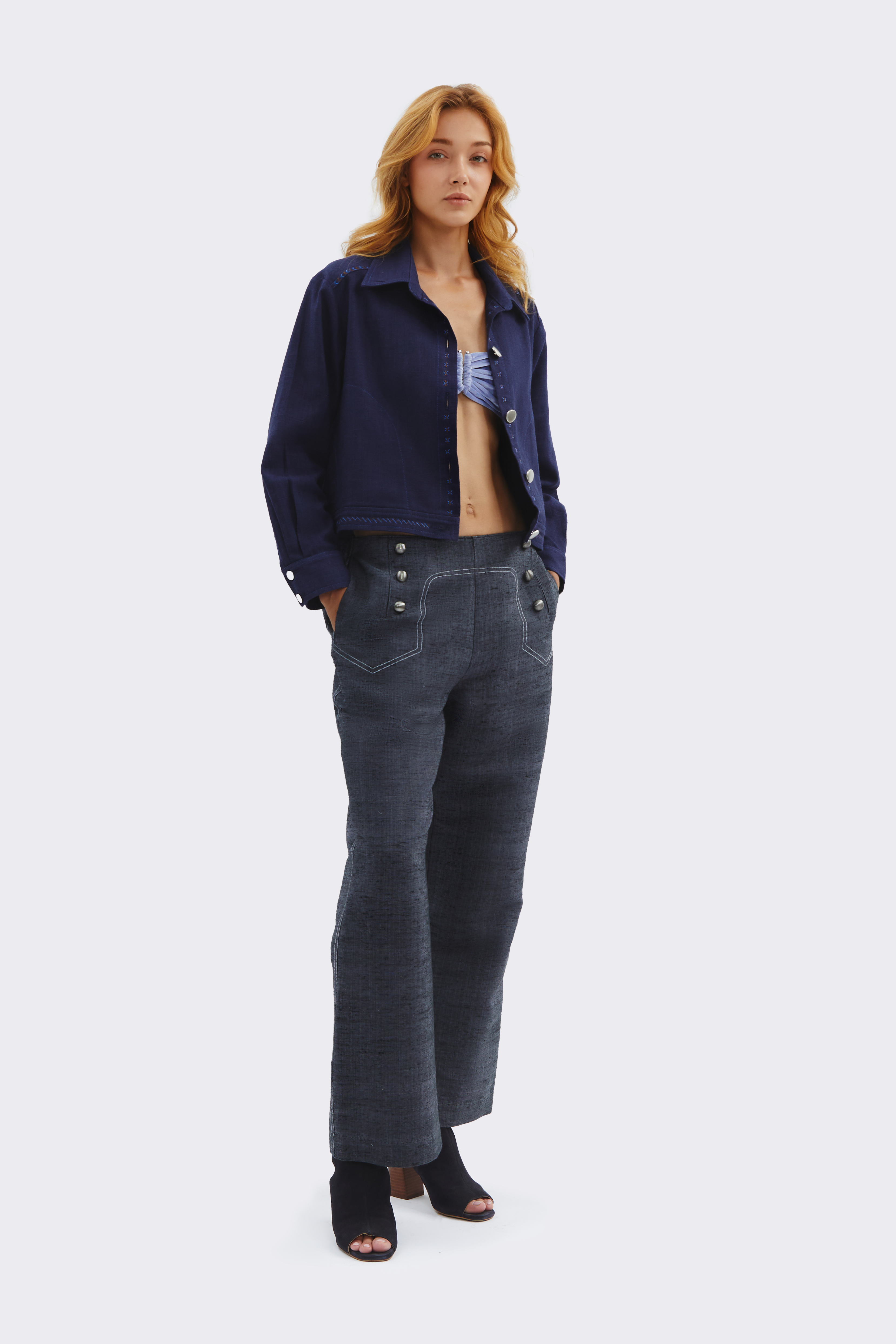 Tribal Luxe Linen Jacket