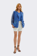 Silk Sea Blue Jacket