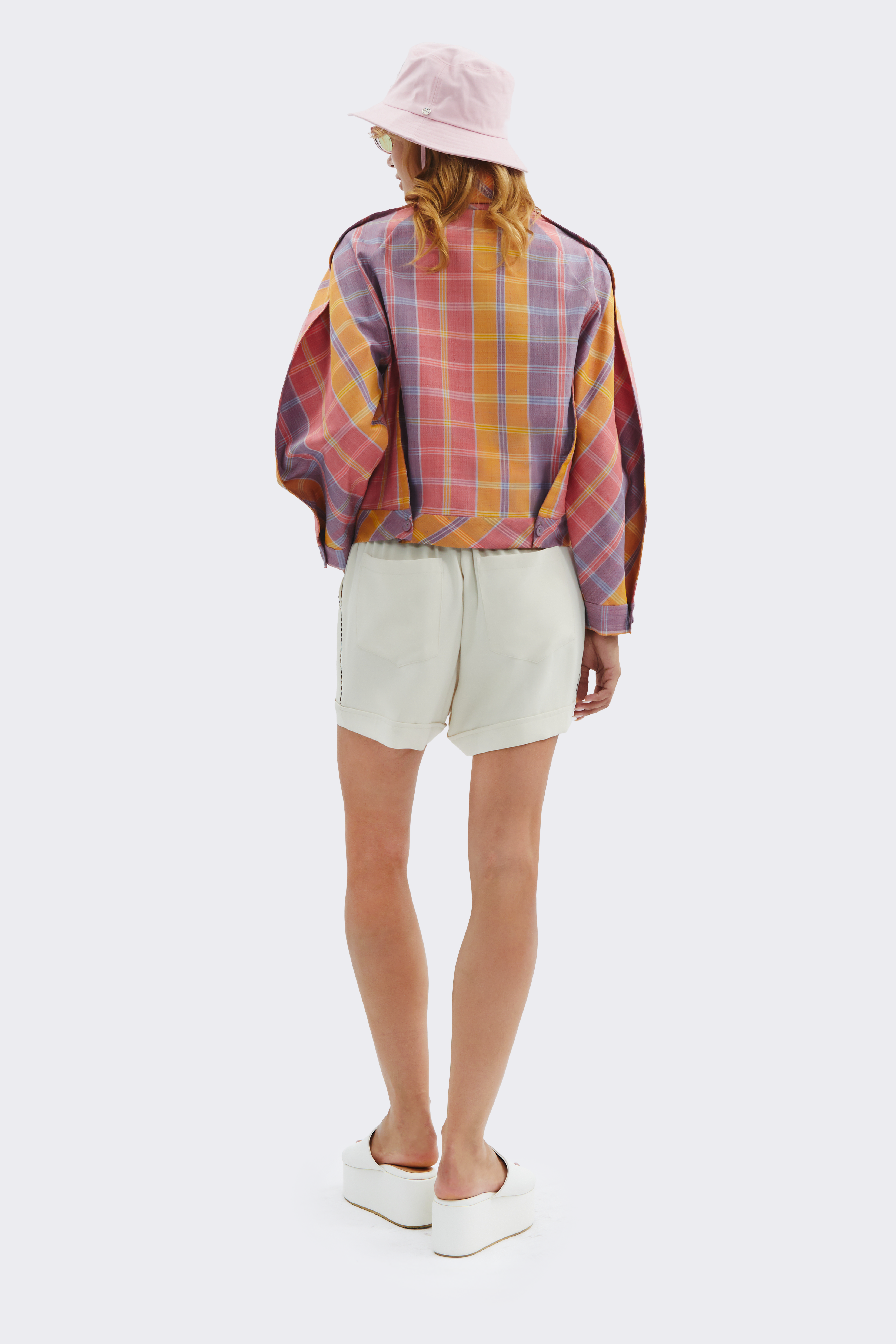 Radiant Silk Grid Shirt