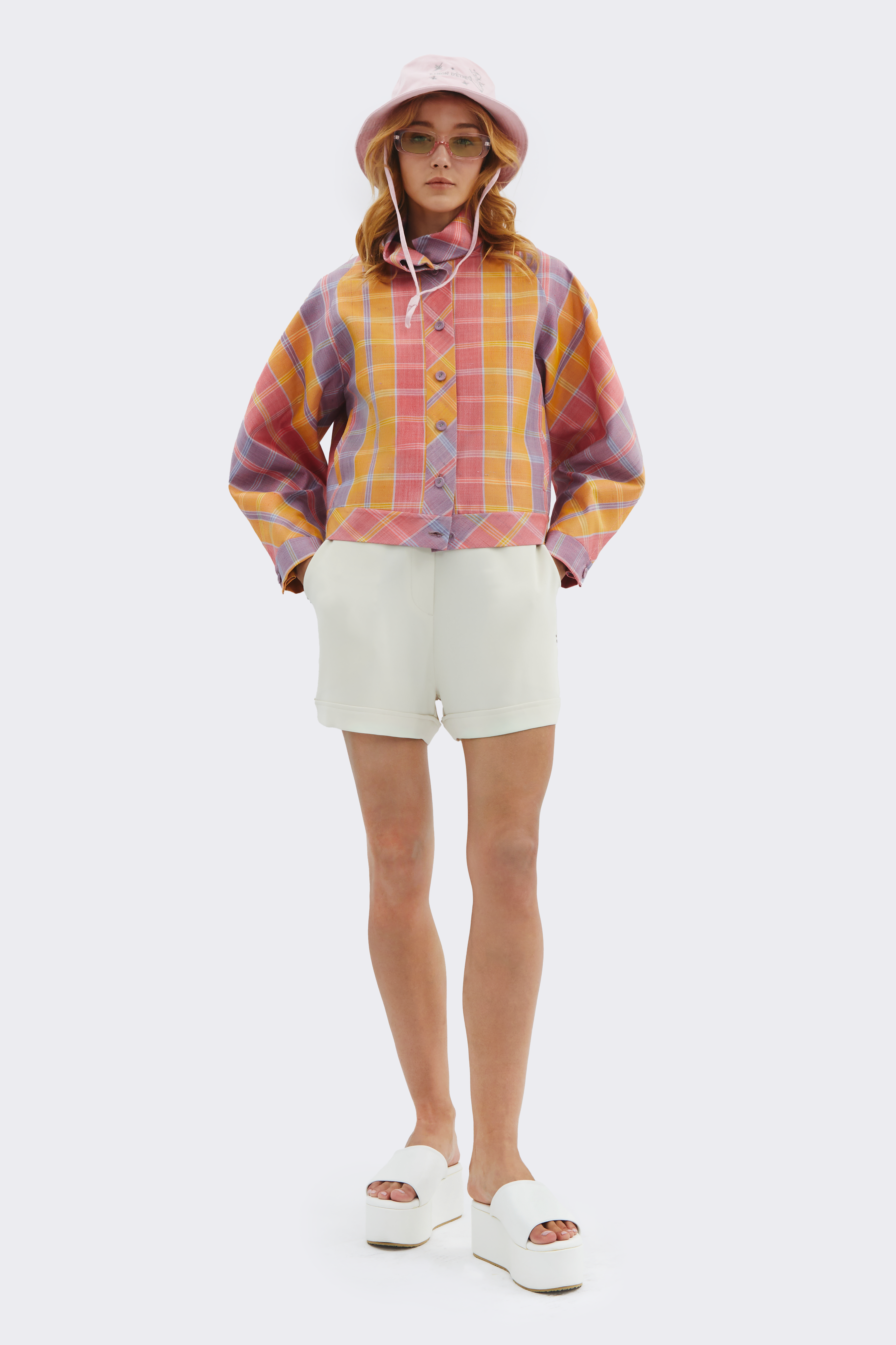 Radiant Silk Grid Shirt