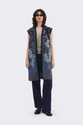 Grey Sleeveless Linen Vest