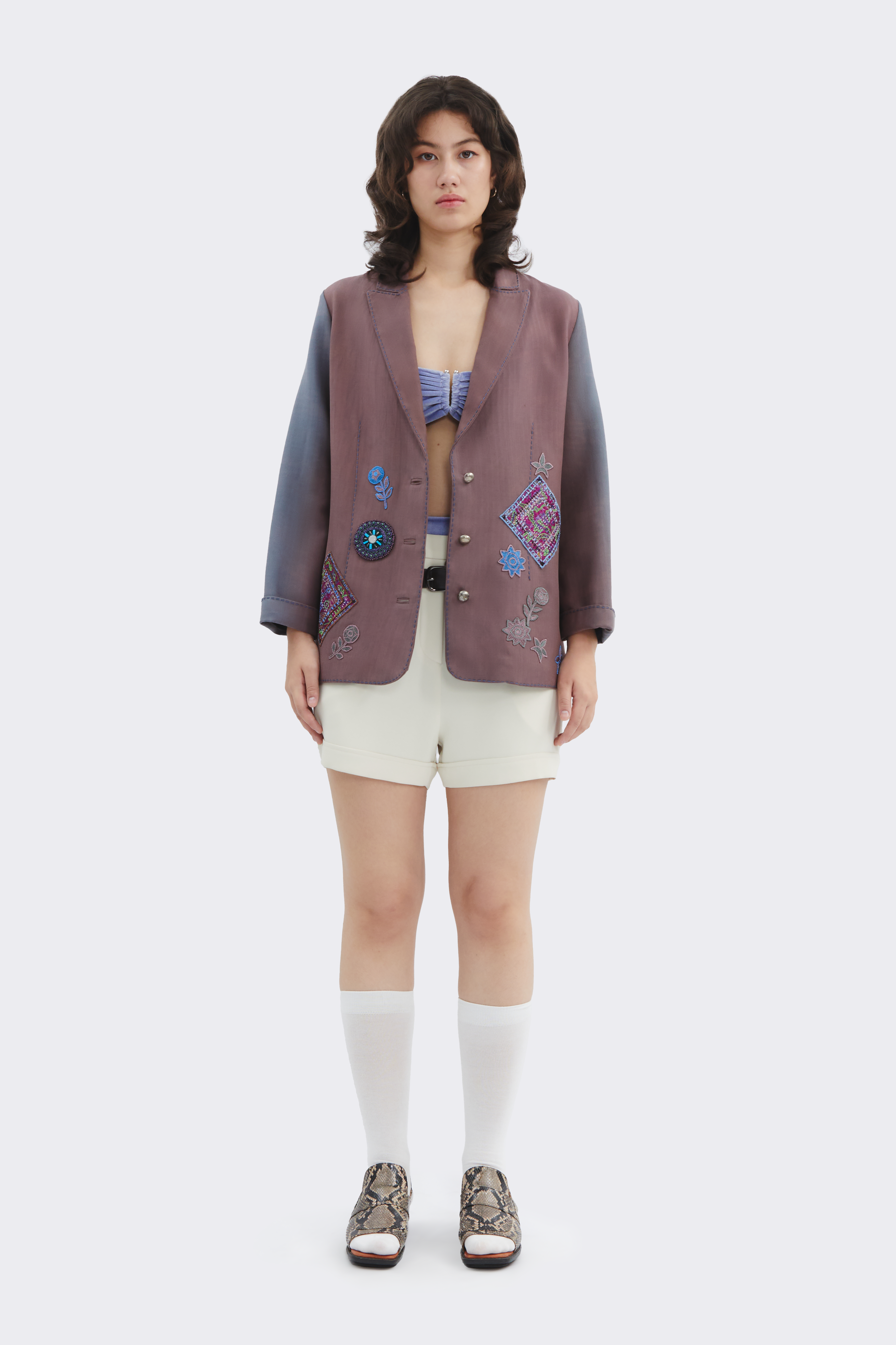 Gradient Thai Silk Jacket