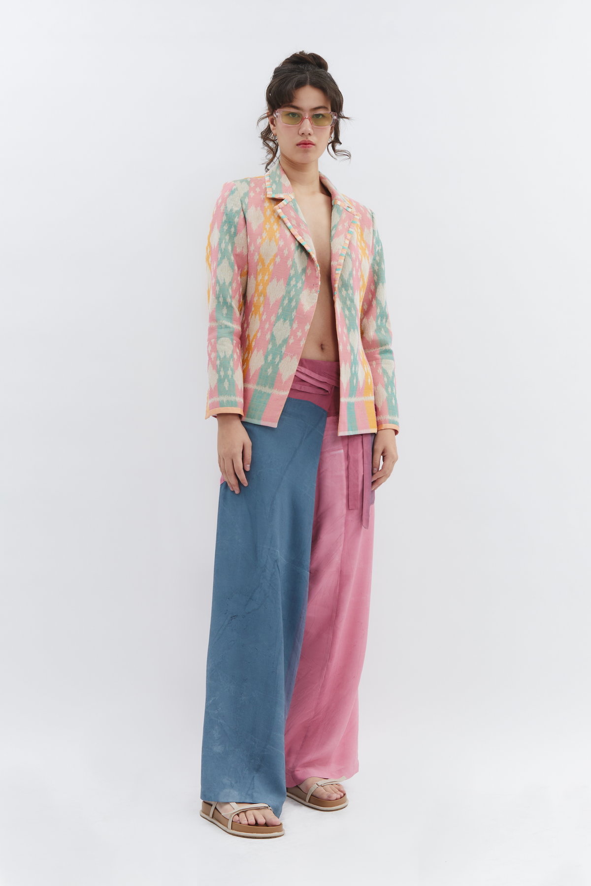 Pastel Silk Blazer