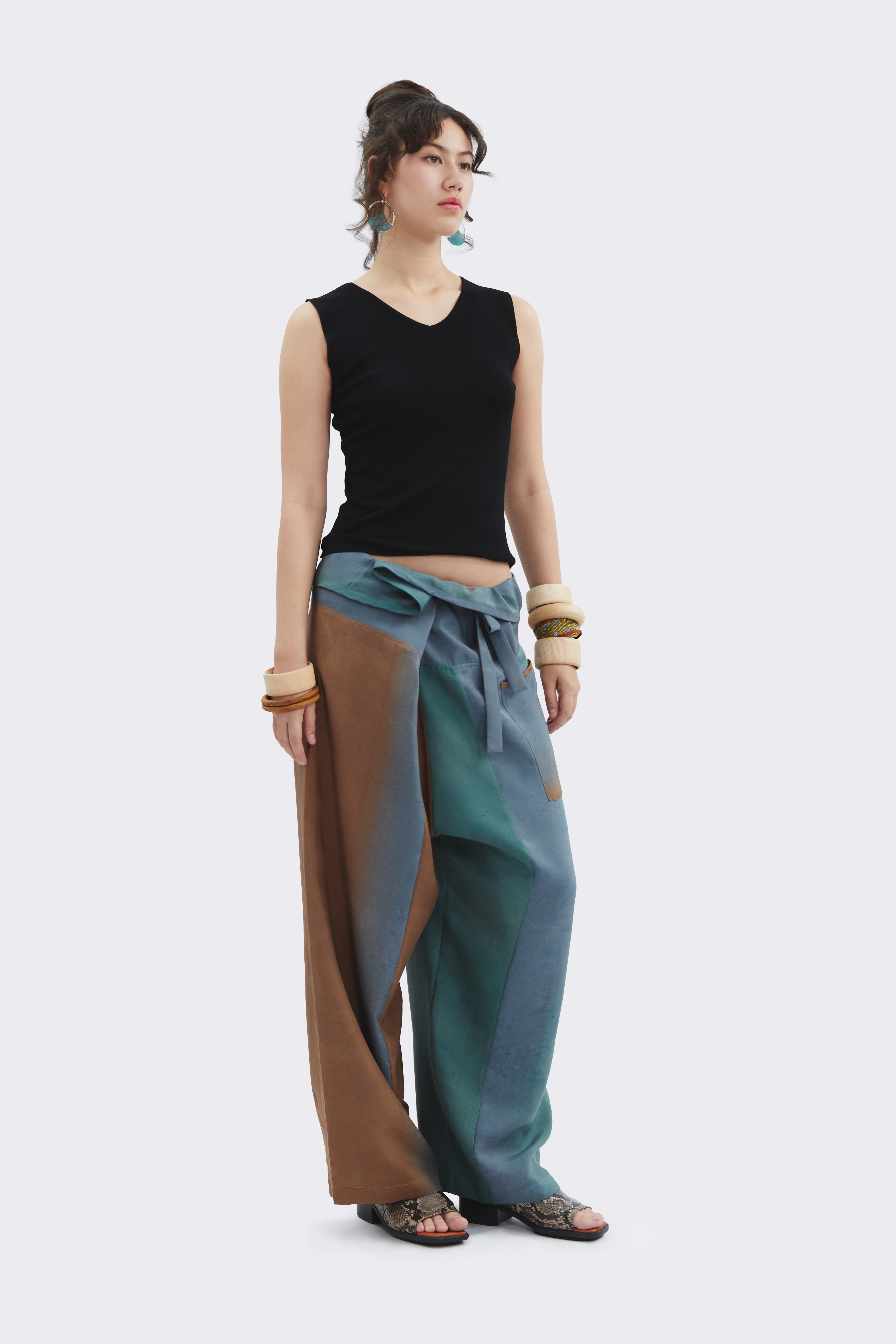 Serene Gradient Silk Pants