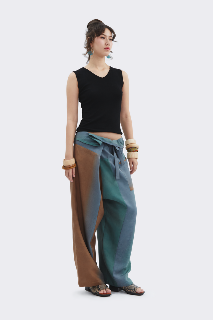 Serene Gradient Silk Pants