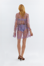 Lavender Sheer Lace Robe