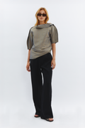 Chic Geometric Woven Top