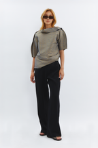 Chic Geometric Woven Top