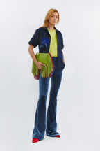 Blue Bloom Linen Shirt