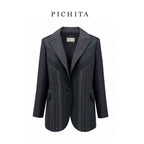 The Midnight Heritage Embroidered Blazer.