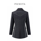 The Midnight Heritage Embroidered Blazer.