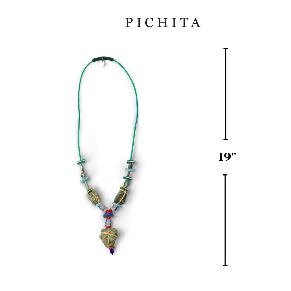 Boho Raw Stone Statement Necklace