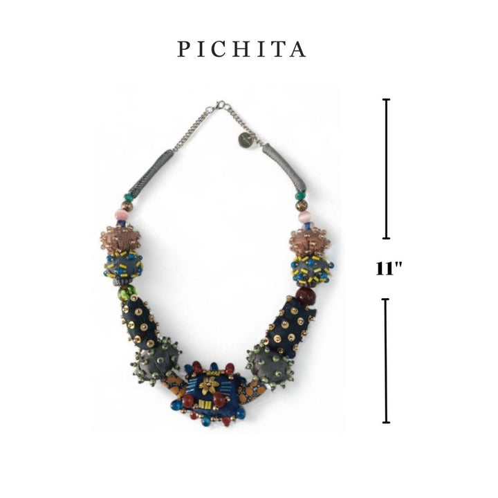 Boho-Chic Avant-Garde Fabric Necklace