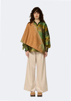 Verdant Ombre Thai Silk Sleeveless Long Coat