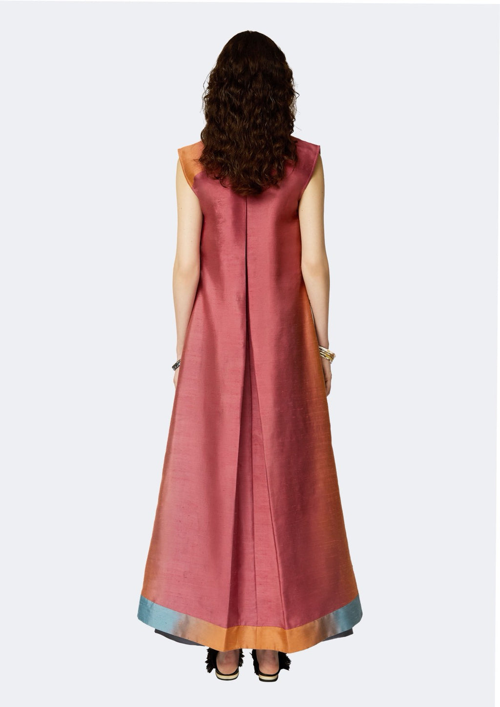 Terra Duster Ombre Sleeveless Thai Silk Coat