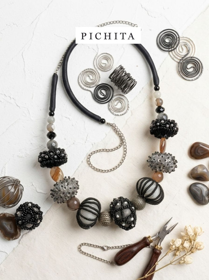 Contemporary Tribal Chic Necklace.