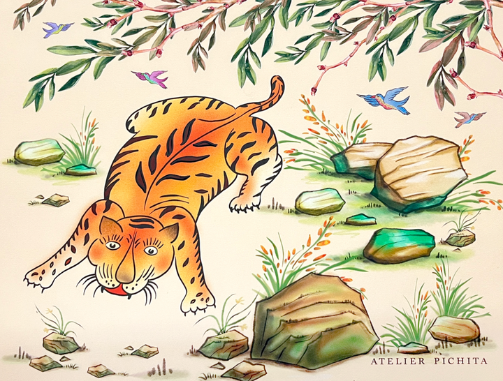 PLACE MAT TIGER BROWN