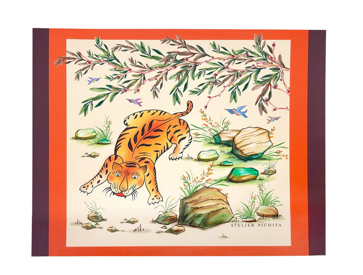 PLACE MAT TIGER BROWN