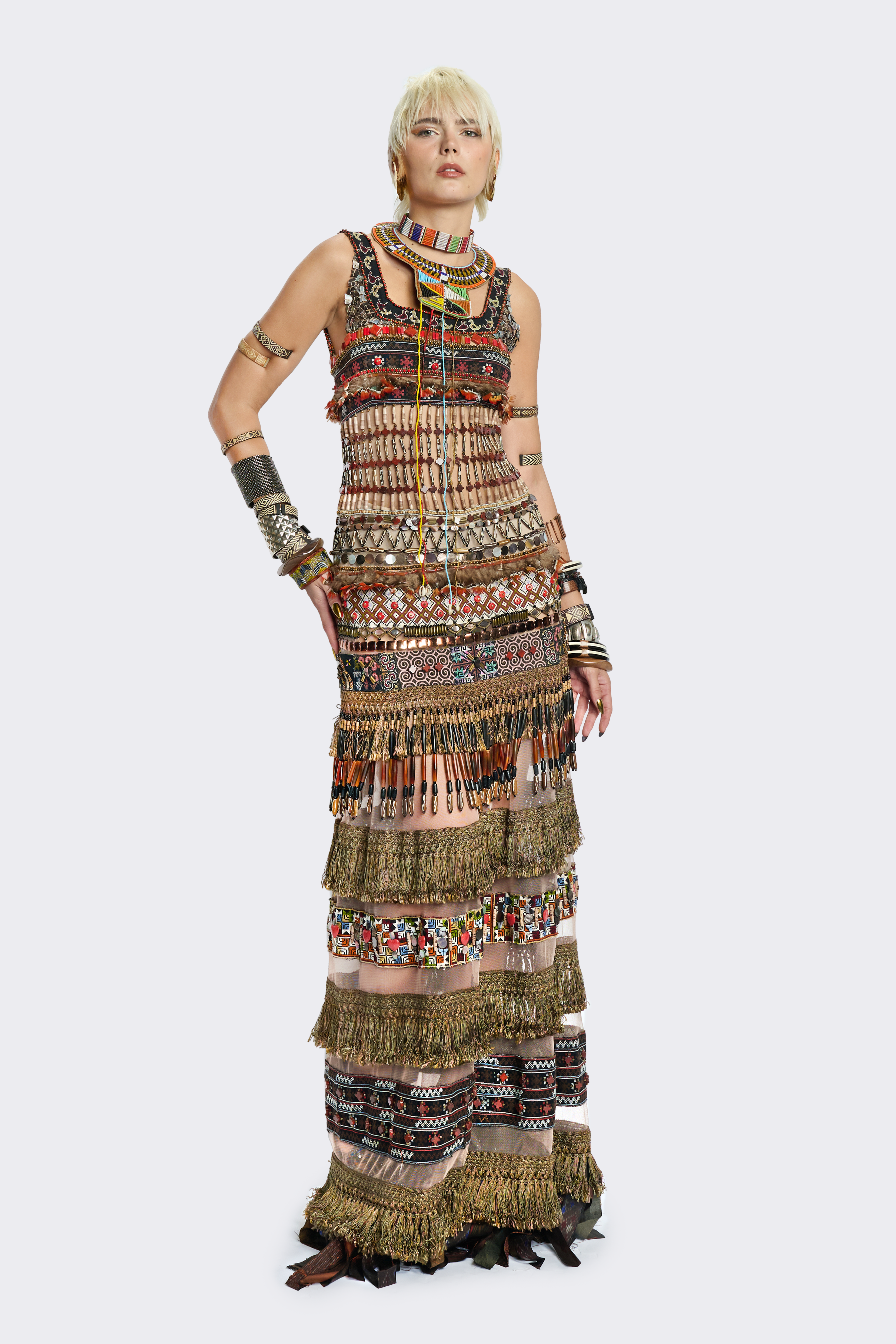 Hill-Tribe Long Dress