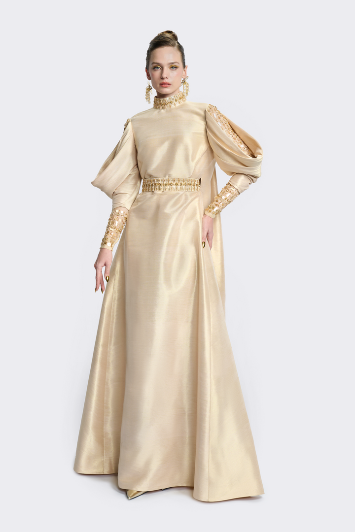 Light Gold Thai Silk Dress – Atelier Pichita