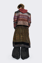 Multi-Textured Artisanal Long Coat