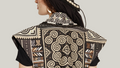 Hill Tribe Patchwork Beaded Vest with Tassel Accents