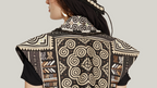 Hill Tribe Patchwork Beaded Vest with Tassel Accents