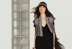Hill Tribe Patchwork Beaded Vest with Tassel Accents