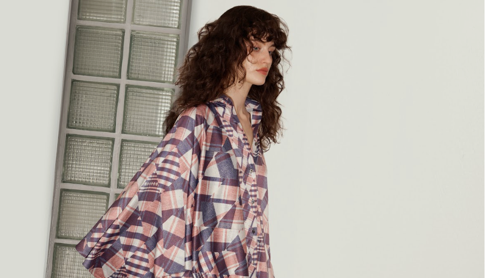 Asymmetric Draped Overlay Chiffon Shirt