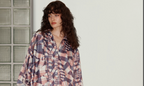 Asymmetric Draped Overlay Chiffon Shirt