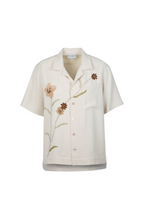 Cream Bloom Silk Shirt