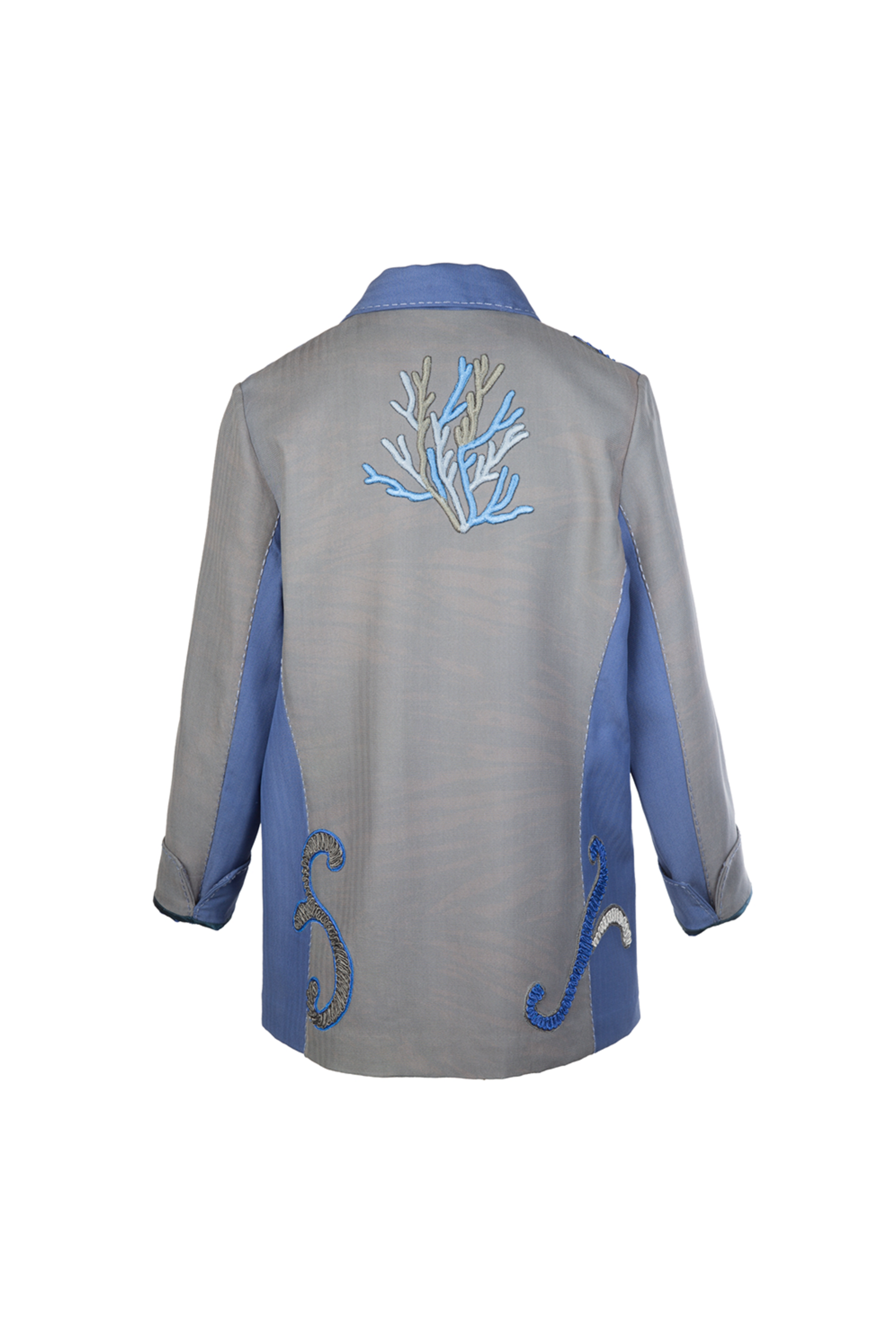 Silk Sea Blue Jacket
