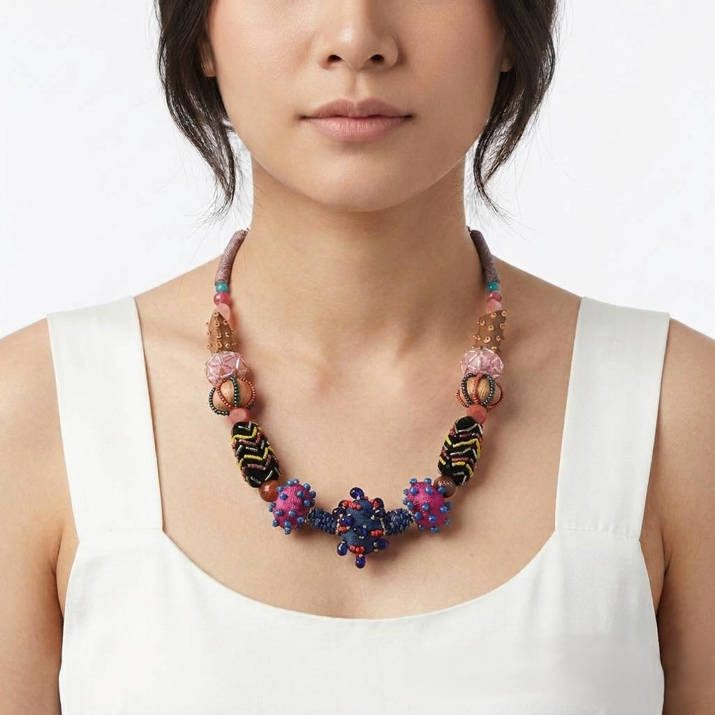 Contemporary Tribal Chic Necklace