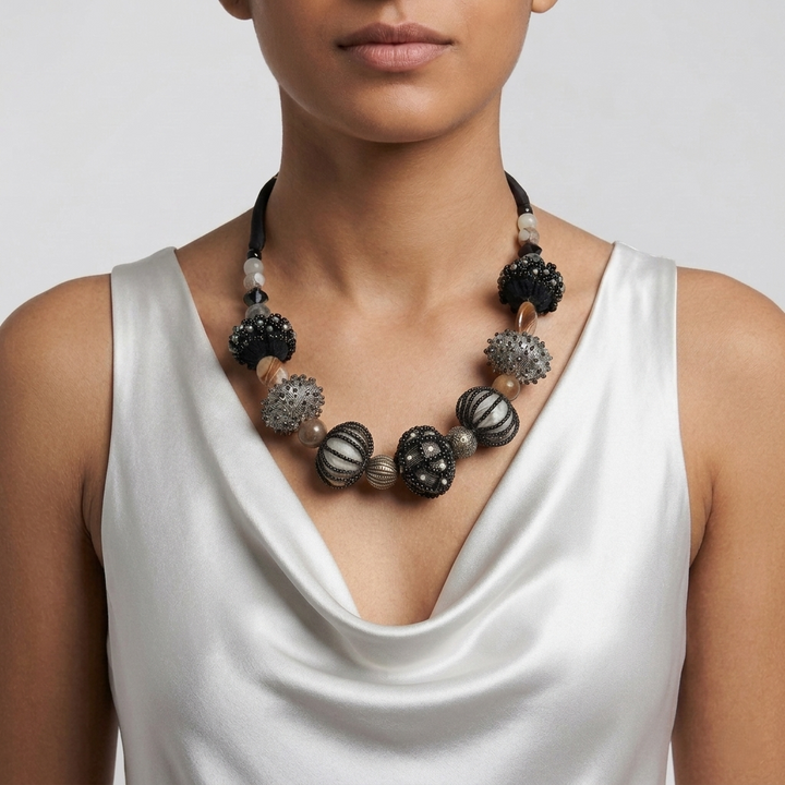 Contemporary Tribal Chic Necklace.
