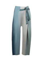 Ice-Blue Silk Fisherman