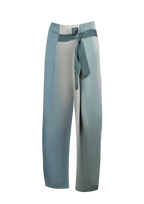 Ice-Blue Silk Fisherman