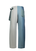 Ice-Blue Silk Fisherman