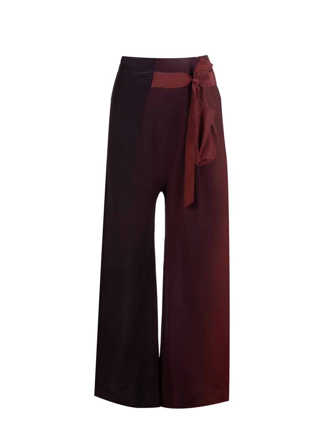 Plum-Burgundy Silk Fisherman