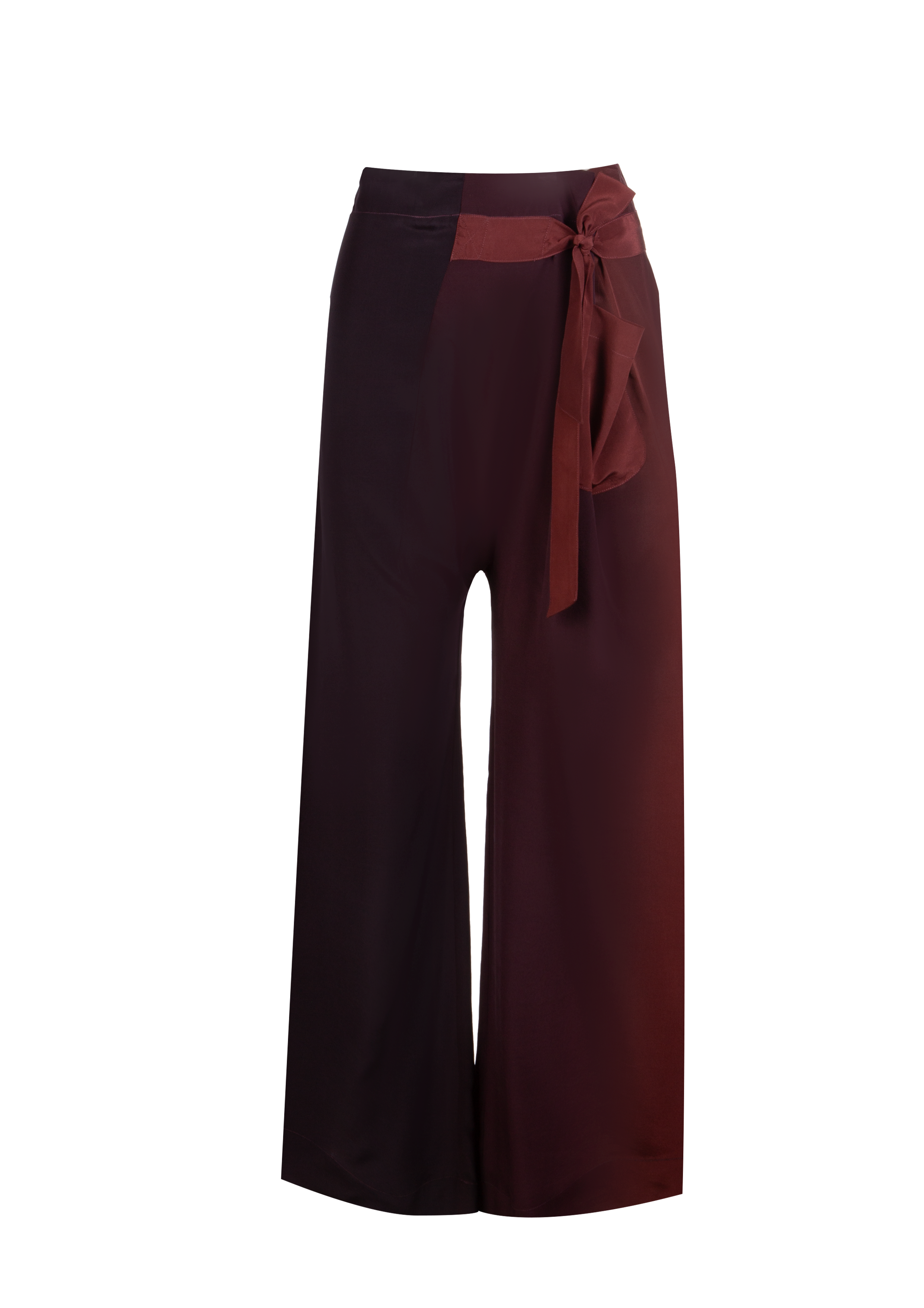 Plum-Burgundy Silk Fisherman