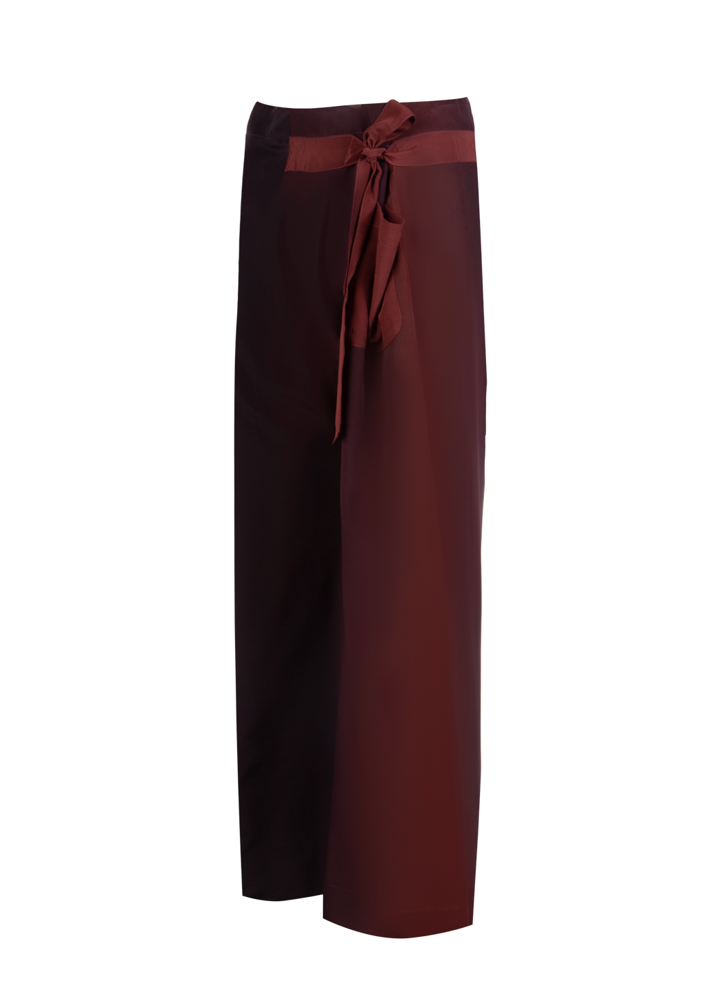 Plum-Burgundy Silk Fisherman