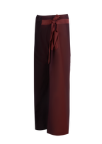 Plum-Burgundy Silk Fisherman
