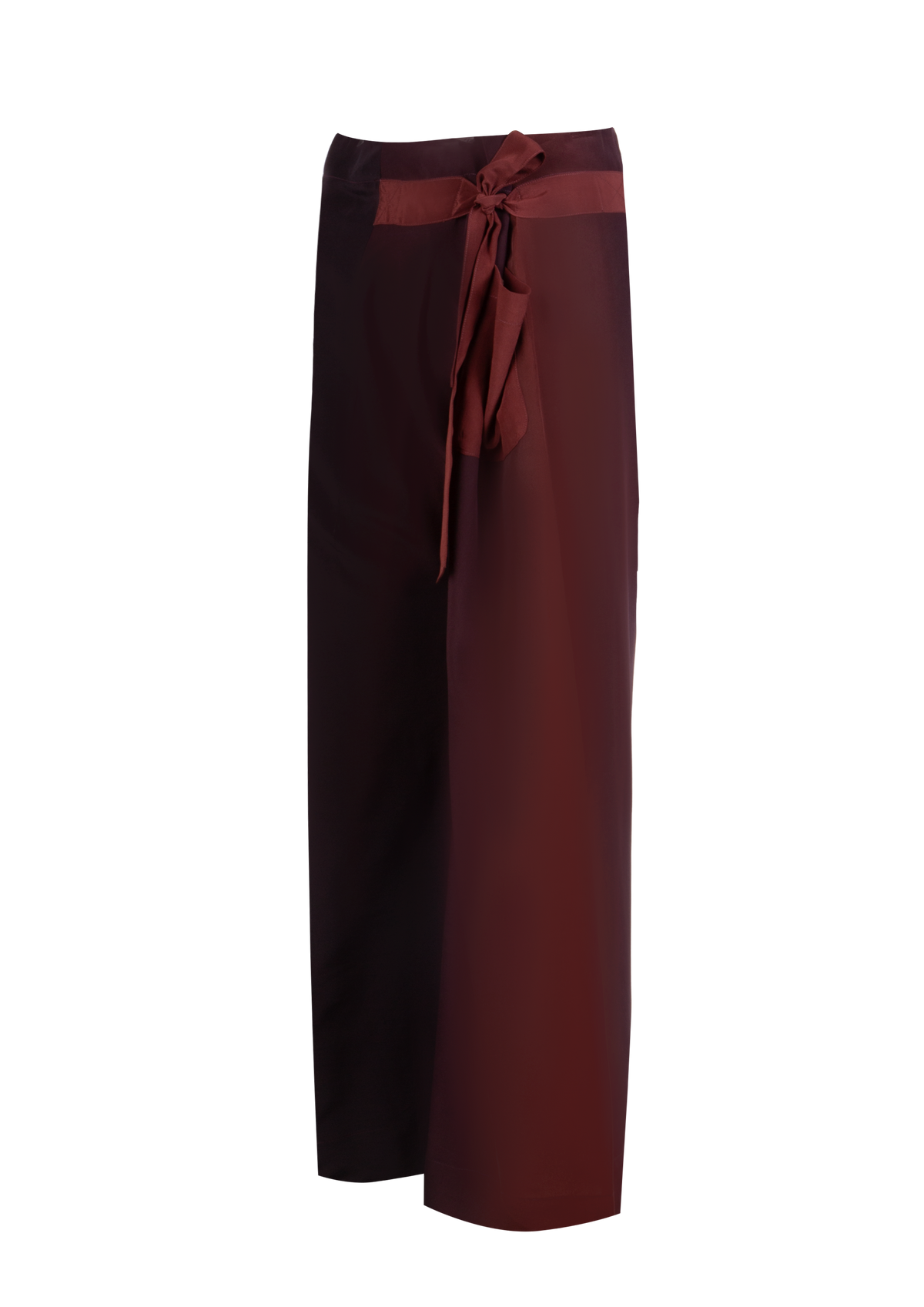Plum-Burgundy Silk Fisherman