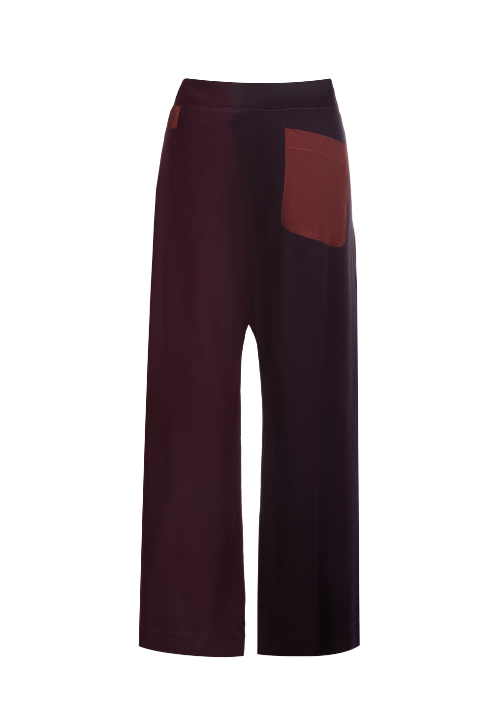 Plum-Burgundy Silk Fisherman