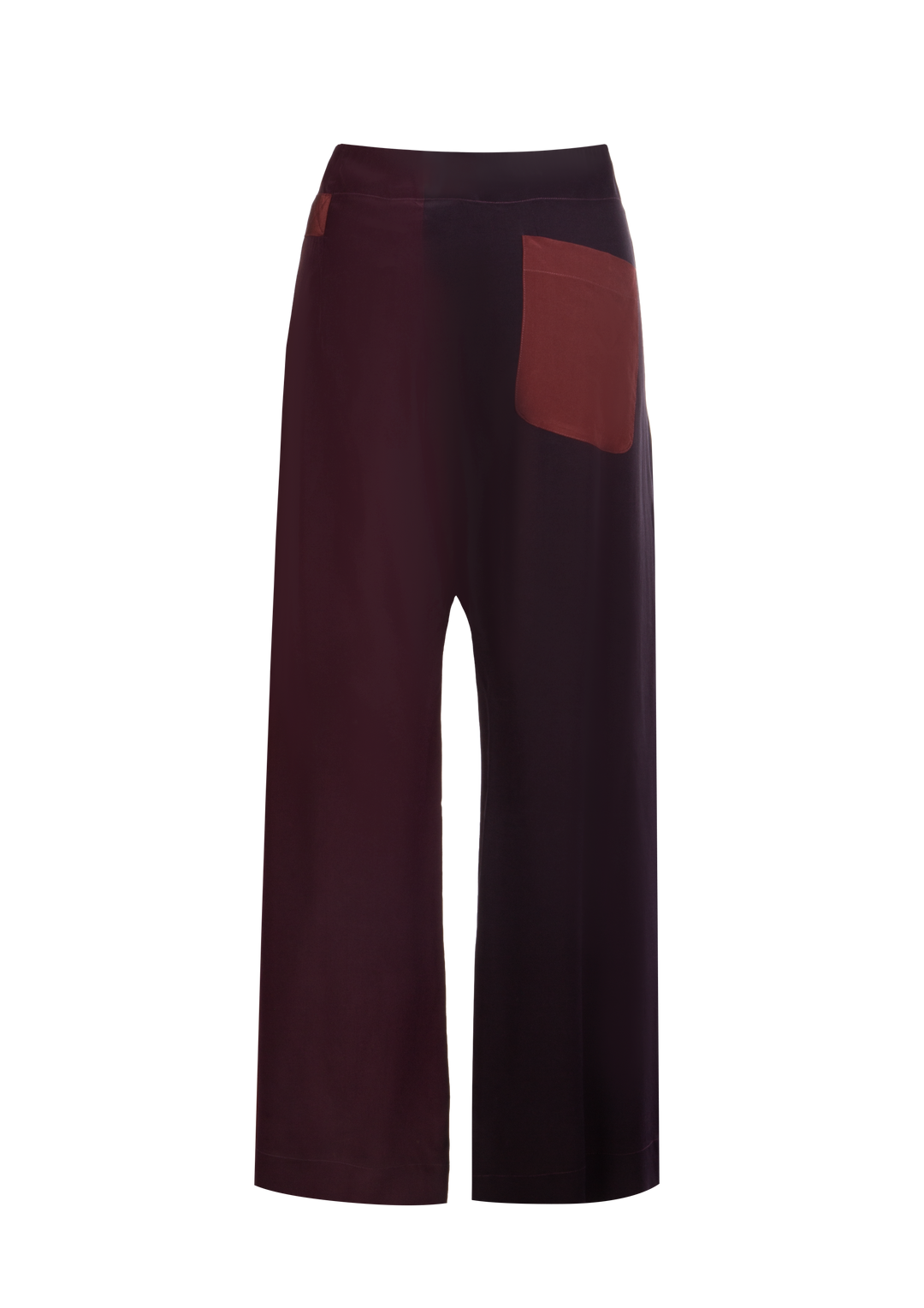 Plum-Burgundy Silk Fisherman