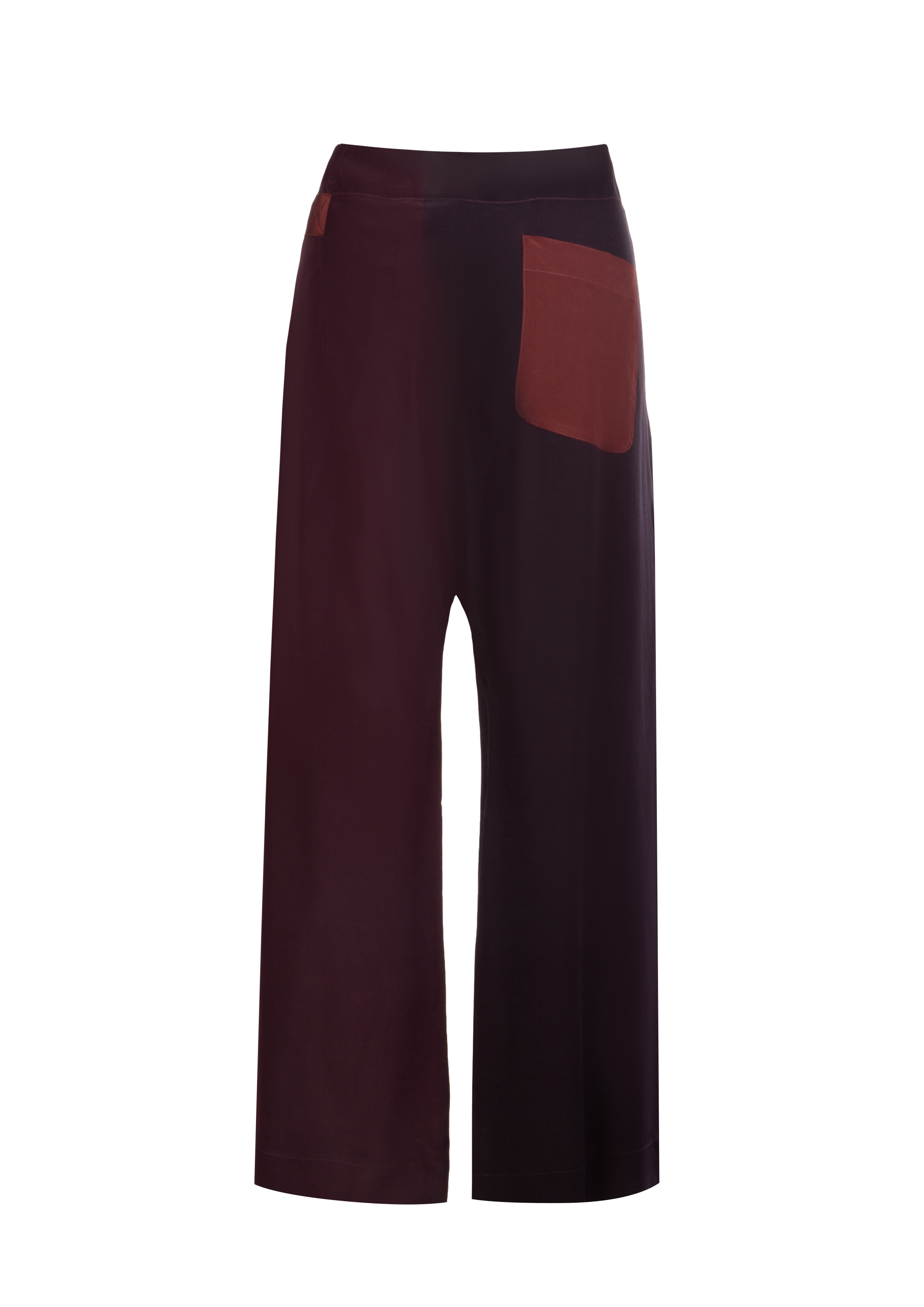 Plum-Burgundy Silk Fisherman
