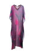 Violet Silk Chiffon Dress