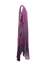 Violet Silk Chiffon Dress