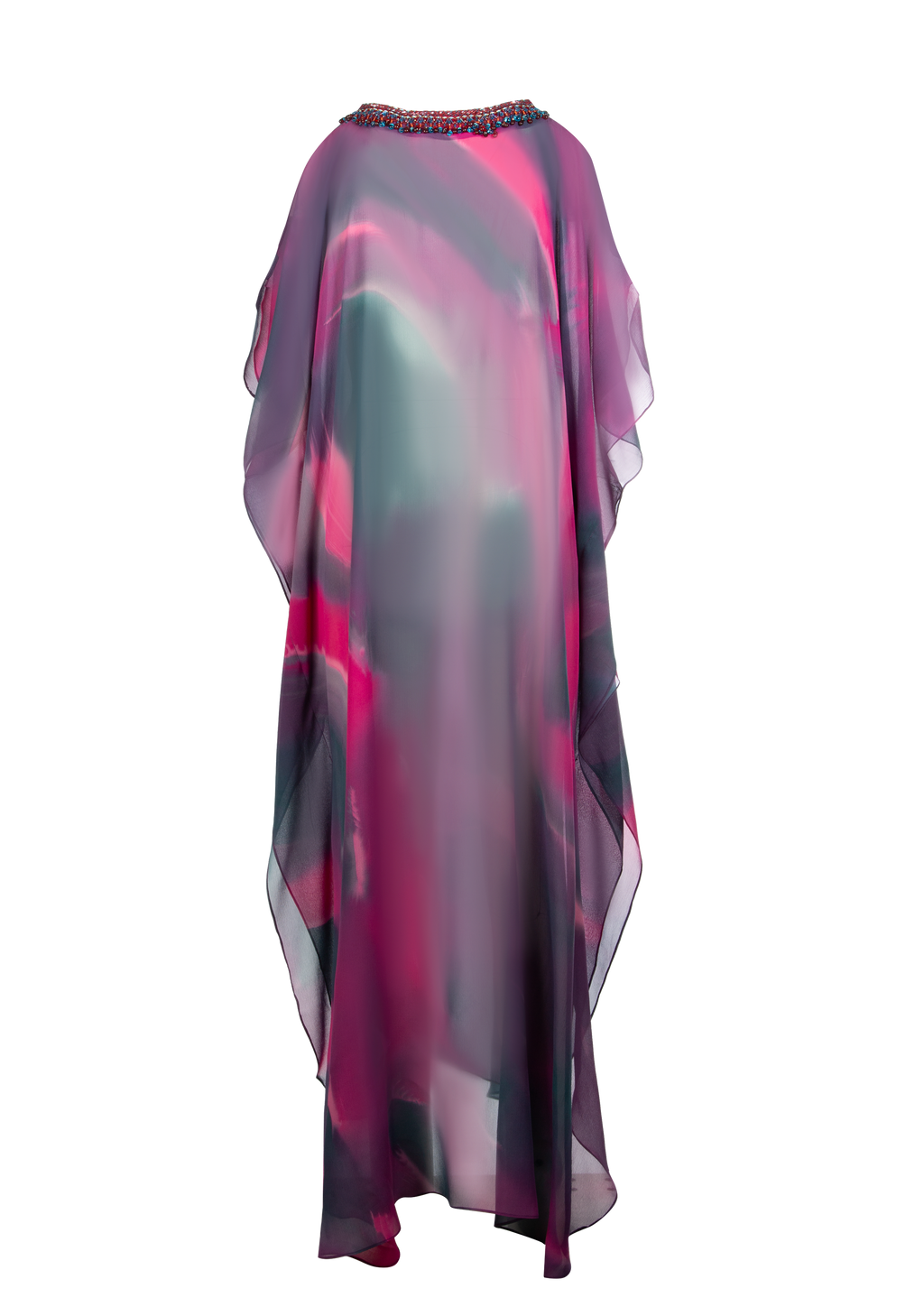 Violet Silk Chiffon Dress