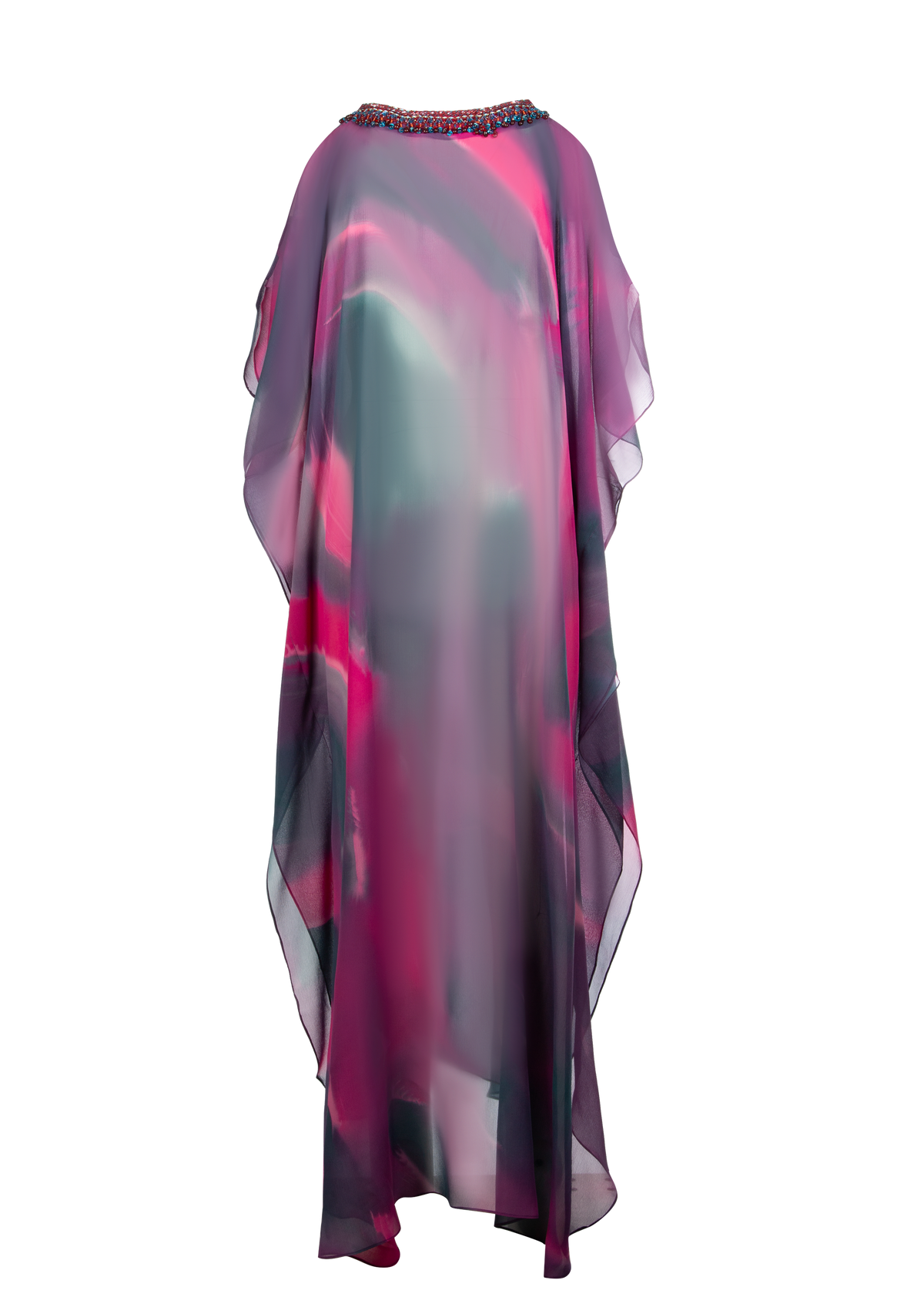 Violet Silk Chiffon Dress